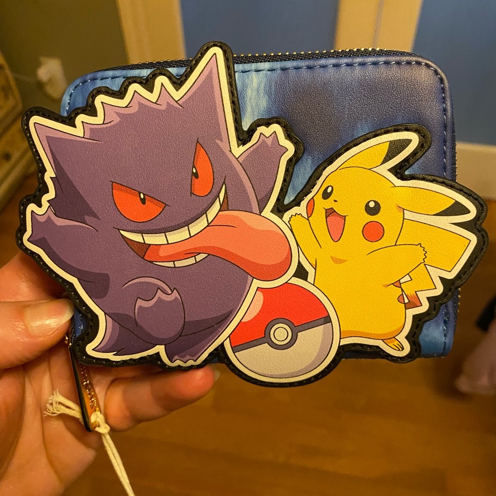 Loungefly Pikachu x Gengar Zip Wallet - Pokémon New With tags
